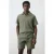 Mango Man regular polo gebreid groen
