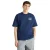 New Balance regular fit T-shirt met backprint – donkerblauw