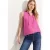 Cecil Dames Blousetop van linnenmix in Pink
