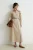 Trendyol Modest Dames Beige Effen Maxi Lang Casual Skater Modest Jurken