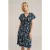We Fashion Dress Mid Length Navy Blue