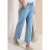 Cecil Dames Wide Legs jeans met geborduurd detail in Blauw