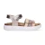 Braqeez 426420-796 Meisjes Platte Sandalen – Roze – Leer – Klittenband