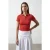 Dames Crop Slim Fit Polo T-shirt