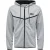 Only Heren-sweatjack met capuchon en contrasterende biezen, normale pasvorm (Lichtgrijs Melange)