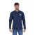 Poloshirt met lange mouwen en contrasterende elleboogstukken Camberabero