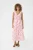 Jurk Feminine pink white