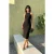 TRENDYOLMİLLA Dames Zwart Effen Midi Mouwloos Avond / Dagelijks Bodycon Jurken