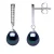 Oorbellen Dangle zoetwater parels 6-7mm Black Peren Sieraden 925