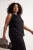 Trendyol Curve Dames Zwart Effen Mouwloos Getailleerd Grote maten Blouses