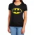 Batman Dames/dames Logo Fitted T-shirt (Zwart)