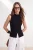 TRENDYOLMİLLA Dames Zwart Effen Mouwloos Getailleerd Blouses