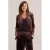 WE Fashion fluwelen blazer – aubergine