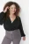 Trendyol Curve Dames Zwart Effen Lang Regular fit Grote maten Blouses