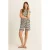 Expresso wide leg regular waist gestreepte casual short zwart