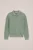 WE Fashion – Jongens trui met rits – Regular fit – Zeegroen – Katoen –