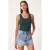 Getailleerde Katoenen U-Hals Tanktop