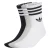 ADIDAS ORIGINALS Sokken ‘3-Stripes Crew 3 Pairs’  grijs gemêleerd / zwart / wit