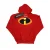 Disney Jongens The Incredibles Costume Logo Hoodie (Rood)