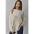 Oversized Geribbelde V-hals Knopen Cardigan