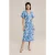 We Fashion Dress Mid Length Blue