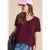 Cecil Dames Blouse shirt met V-hals en knoop in Rood