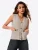Imily Bela Gebreide bodywarmer  beige gemêleerd