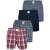 MG-1 Geweven wijde boxershorts heren core blauw 4-pack
