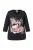 Ulla Popken Shirt  blauw / rosa / zwart