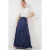 Getextureerde Maxi Rok met Elastische Taille
