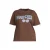 GREAT LOOKS T-shirt met printopdruk donkerbruin