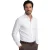 katoenen Ledub wit overhemd effen normale fit jersey