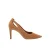 Roodbruine suède pumps met uitsnijding en 8,5 cm hak voor dames Ryłko Phoebe