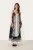 Jurk A-shape black multi