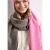 Fijngebreide sjaal in colorblock-stijl