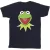 Disney Heren Muppets Kermit Hoofd T-Shirt (Marineblauw)