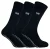 3 paar met fleece gevoerde pantoffelsokken voor heren | THMO | Ademende Crew Indoor Sokken met Grippers – Zwart