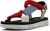 CAMPER Sandaal ‘Oruga’  royal blue/koningsblauw / mokka / rood / wit