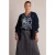 Yest Curve Plus Size gebreid vest – blauw