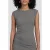 Ruby midi jurk met plooien detail grijs