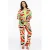 YOEK bootcut broek met all over print meerdere kleuren