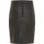 Dames zwarte leren Biker potlood lange midi rok – Avery