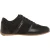 Lambretta Lage, platte herensneakers met verticale strepen (Zwart/Gum)