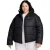 Nike Dames-pufferjas met capuchon en Swoosh-logo (Zwart, Wit)
