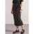 Midirok van mesh met plooien