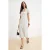 TRENDYOLMİLLA Dames Wit Stippen Midi Kort Recht Jurken