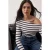 TRENDYOLMİLLA Dames Donkerblauw Effen Lang Getailleerd Blouses