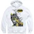 Batman Heren Lang Leve Hoodie (Wit)