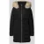 Tommy Hilfiger Slim fit lange donsjas met afneembaar imitatiebont