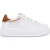 Moschino White Leather Sneakers With Logo White